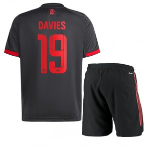 Bayern Munich Alphonso Davies #19 kläder Barn 2022-23 Tredje Tröja Kortärmad (+ korta byxor)